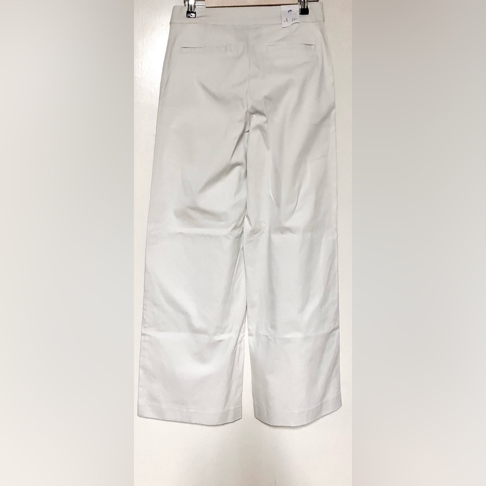 White Sailor Style Wide-Leg Pants - Size 6 (Boutique) - Picture 4 of 4